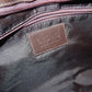 Vintage Italian Real Fur Trim Leather Bag