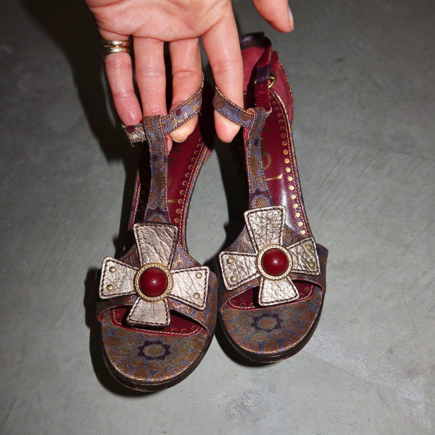 YSL by Tom Ford Brocade T-Bar Heels (37)