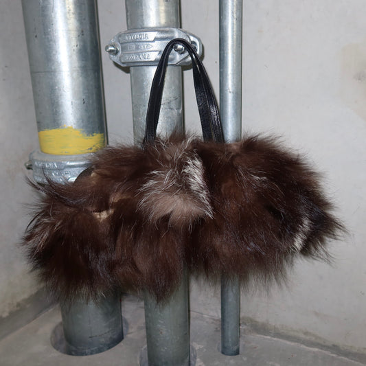 Vintage Italian Made Real Fur Bag