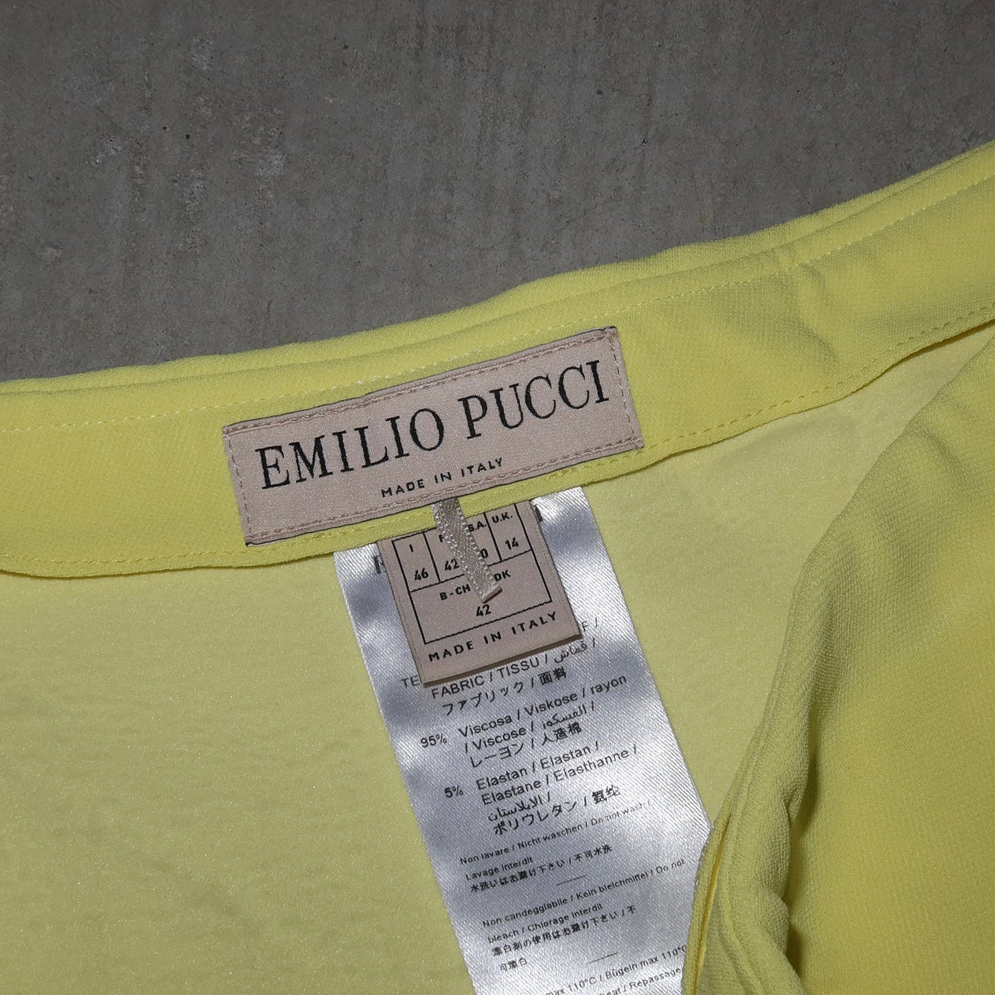 Emilio Pucci Yellow Skort