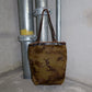 Vintage Camo Print Cowhide Tote