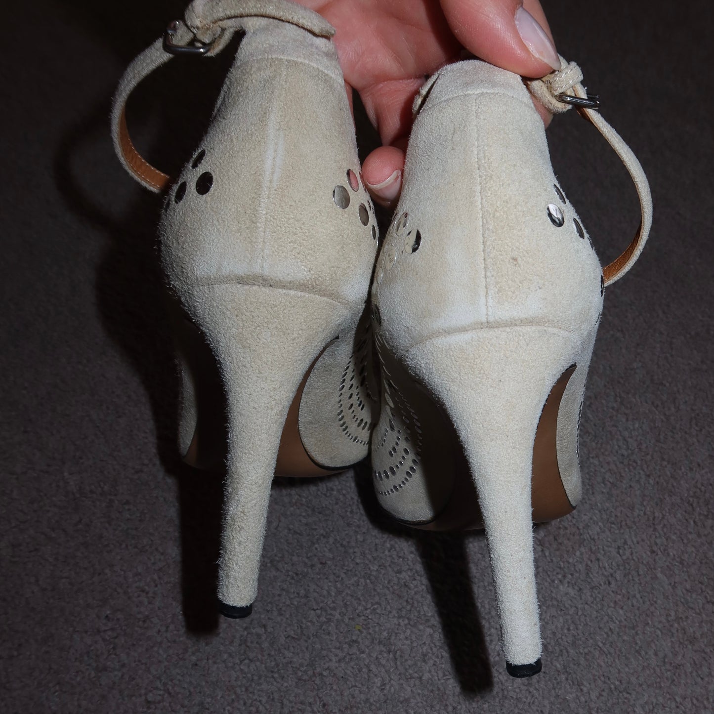 Isabel Marant Suede Studded Heels (36)