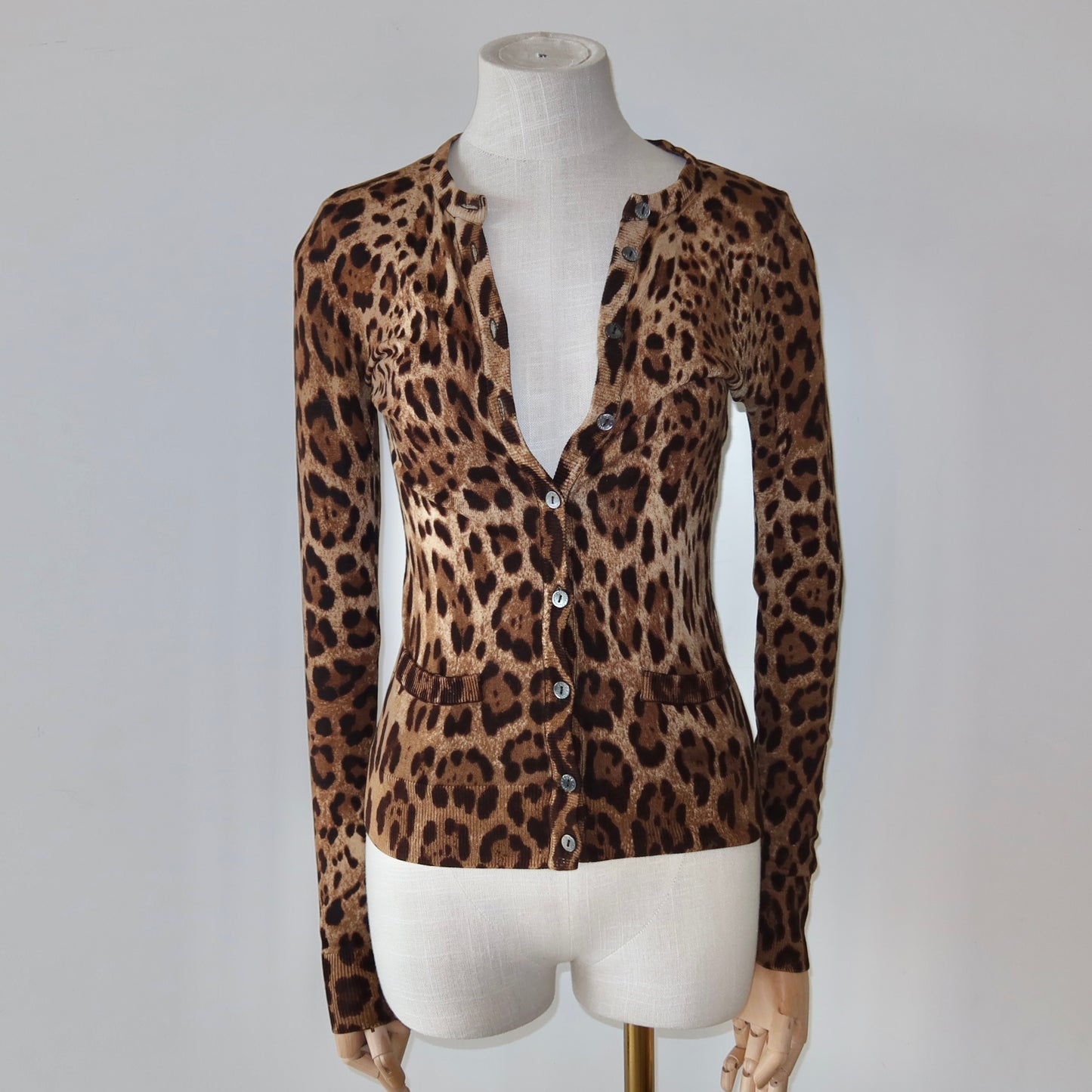 Dolce & Gabbana Leopard Print Cardigan