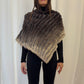 Vintage Real Fur Ombré Poncho