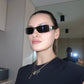 Celine Black and Silver Triomph Sunglasses