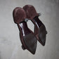 Prada Suede Buckle Kitten Heels (38)