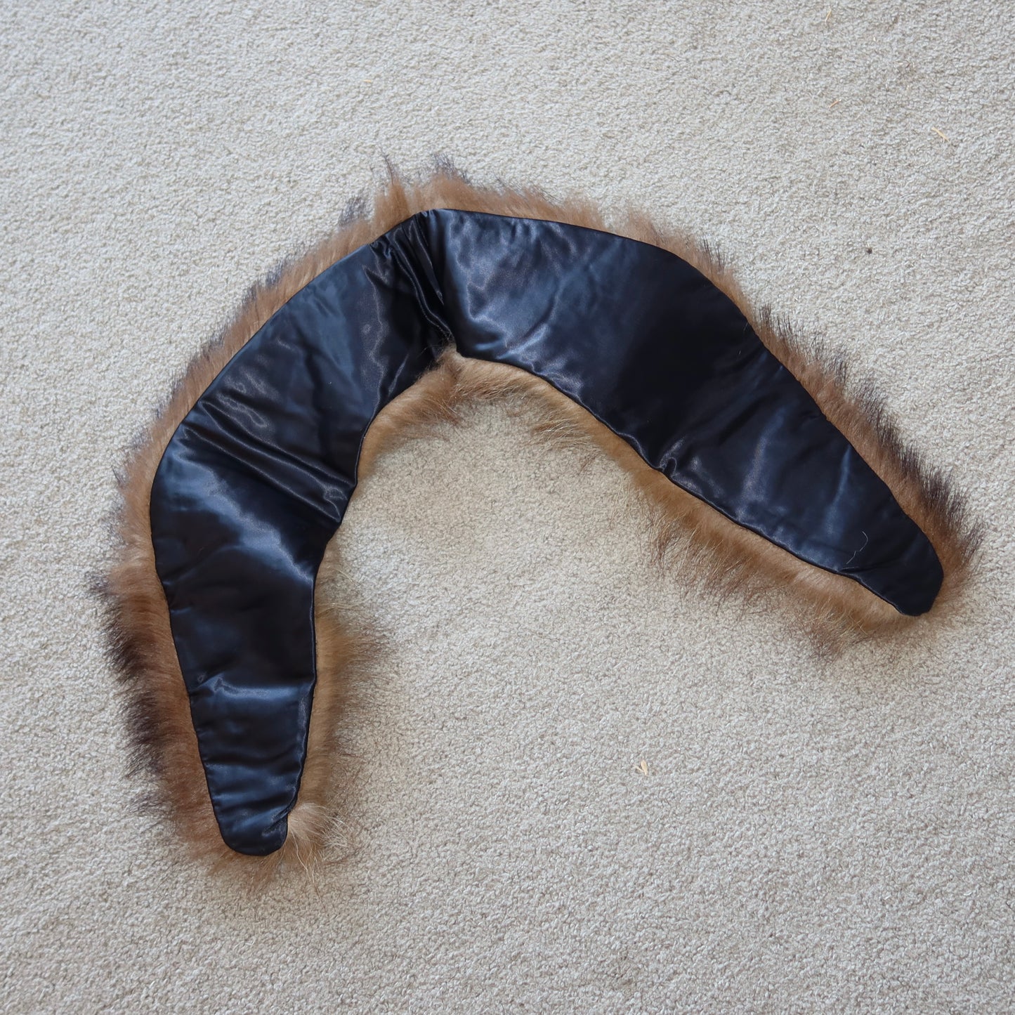 Vintage Brown Fur Collar