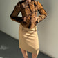 Plein Sud Goat Fur Leather Jacket