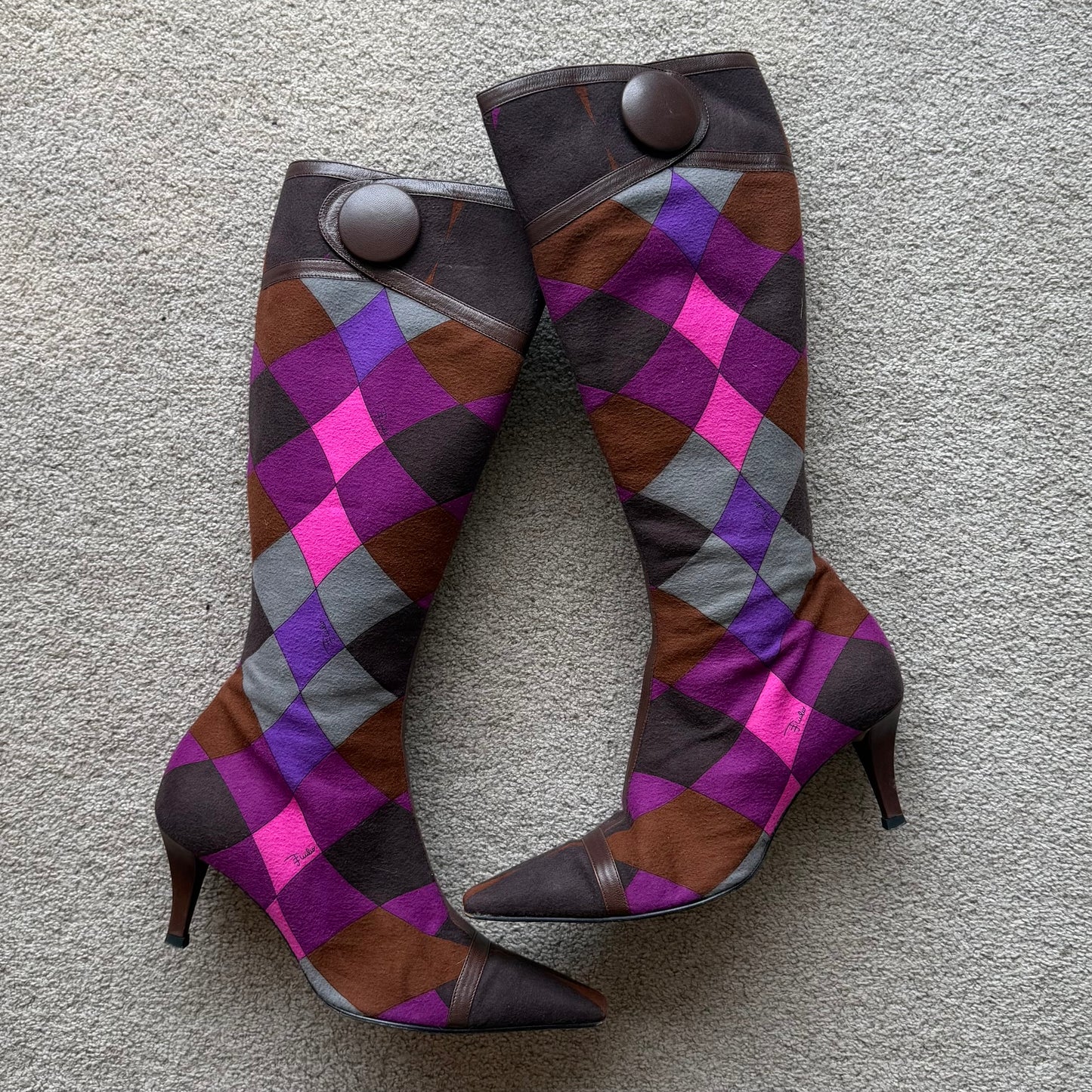 Emilio Pucci Felt Boots (38)