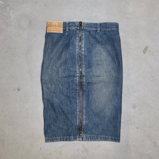 Gucci 2001 Denim Skirt