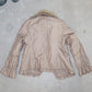 Balmain Grey Nylon and Fur Coat