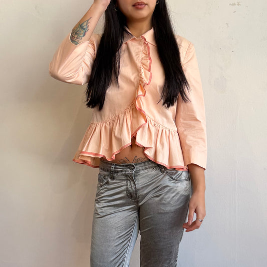 Moschino Pink Ruffle Jacket