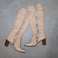 Chloé Cream Paddington Boots (37.5)