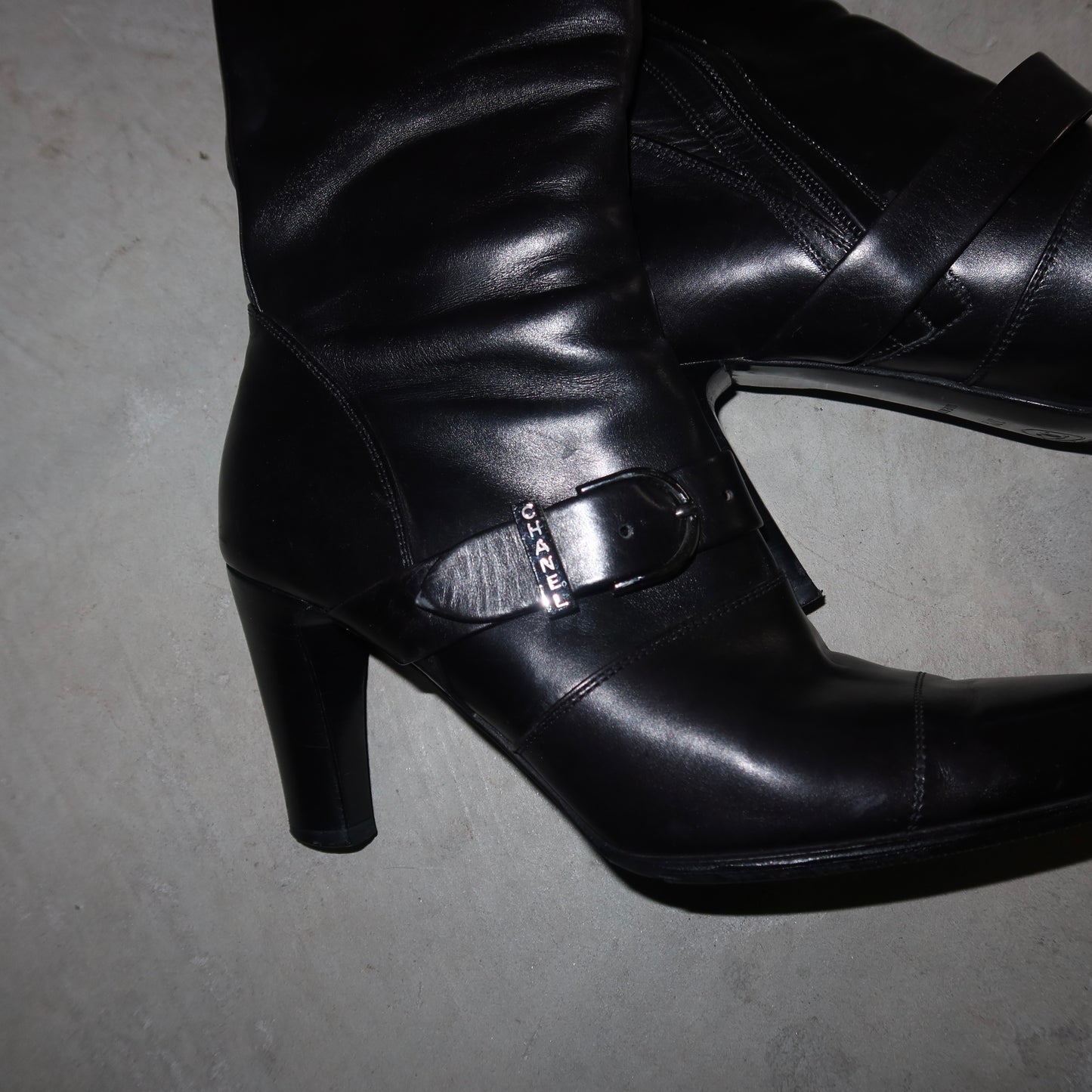 Chanel Leather Boots (37.5)