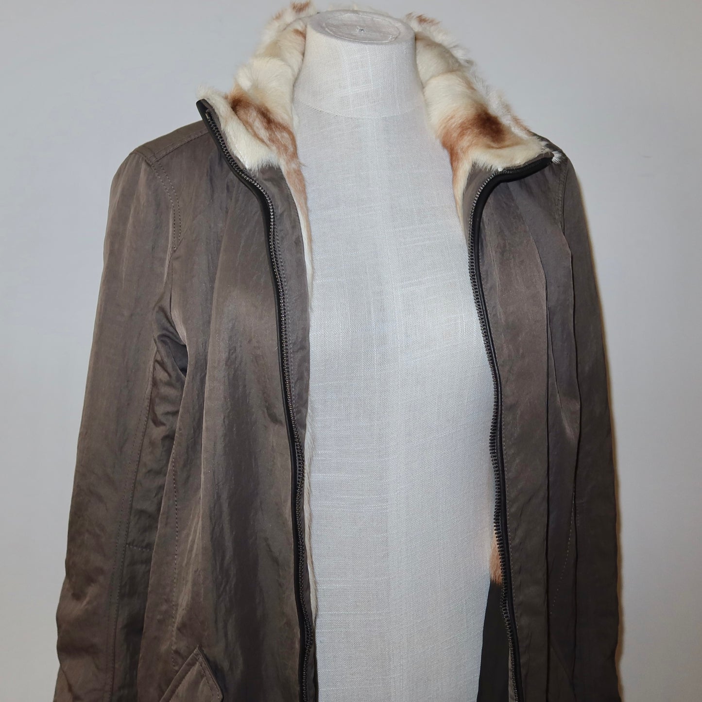 Prada Sport Goat Fur Lined Coat