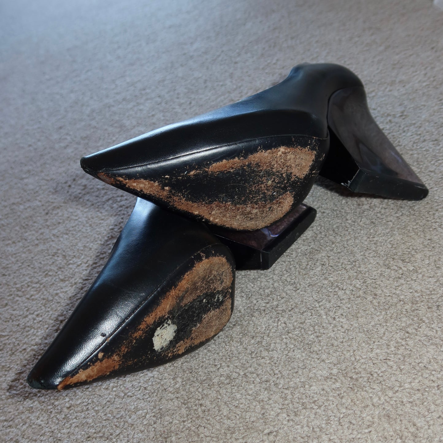 Celine Leather and Perspex Heels (40)