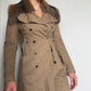 Miu Miu Canvas Trench with Fox Fur Collar