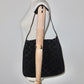 Gucci Suede Horsebit Handle Monogram Bag