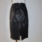 Emporio Armani Lamb Leather Column Skirt
