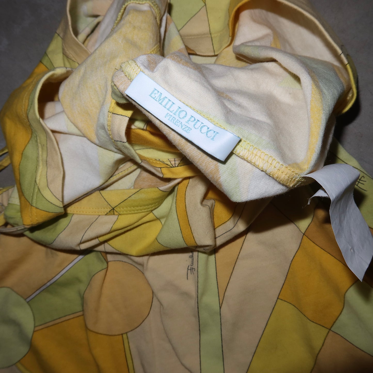 Emilio Pucci Yellow Printed Set