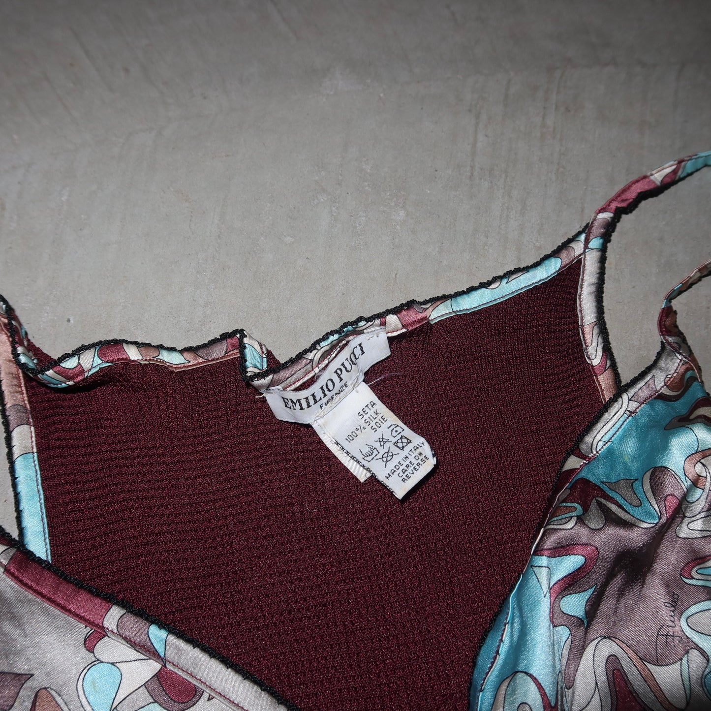 Emilio Pucci Silk Ribbed Camisole