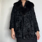 Vintage Astrakhan & Fox Fur Coat