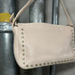 Versace White Leather Gem Studded Bag