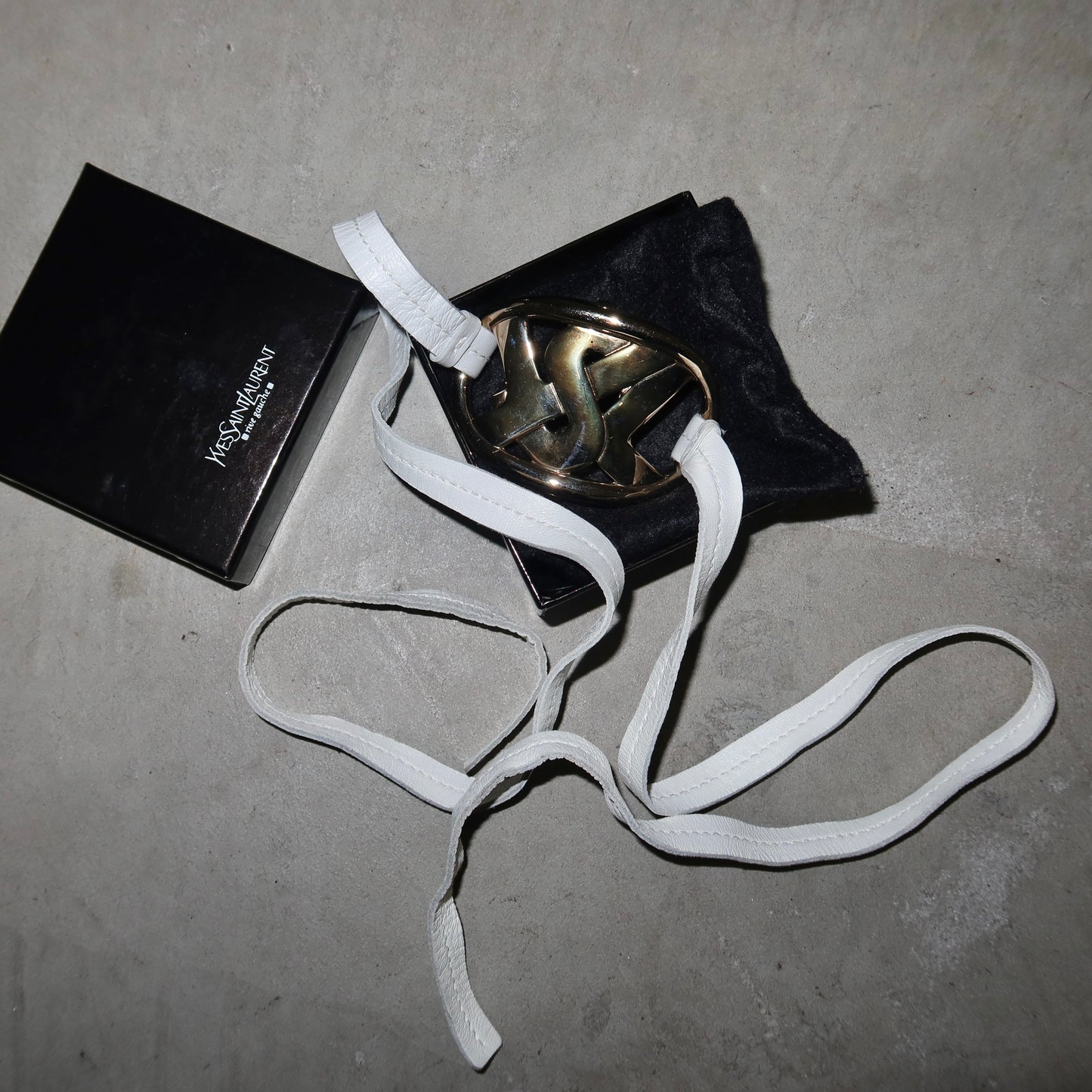 YSL AW2003 Leather Belt