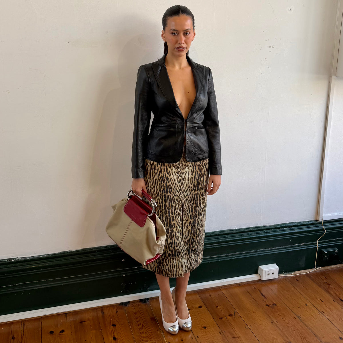 Emporio Armani 2003 Leather Blazer
