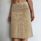 Morgan De Toi Suede Midi Skirt