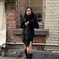 Vintage Coat with Real Fur Trim
