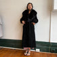 Vintage Fur Lined Suede Trench