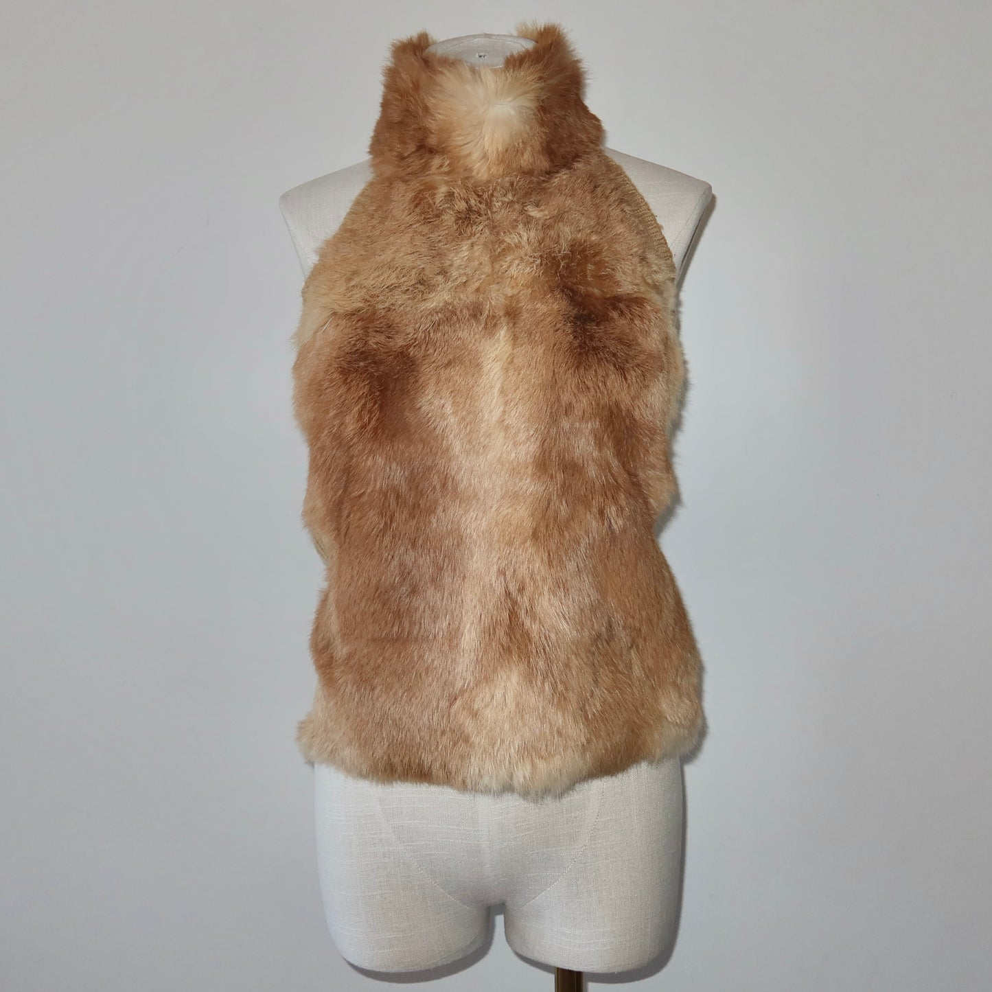 Vintage Rabbit Fur Halter Neck