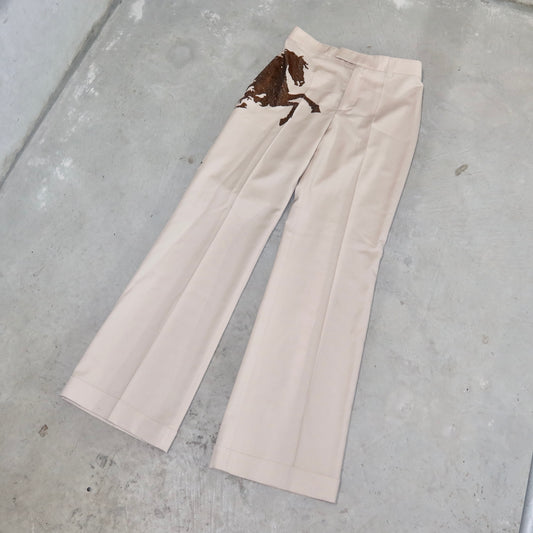 Chloé Rare SS2001 Sequin Horse Trousers (BNWT)
