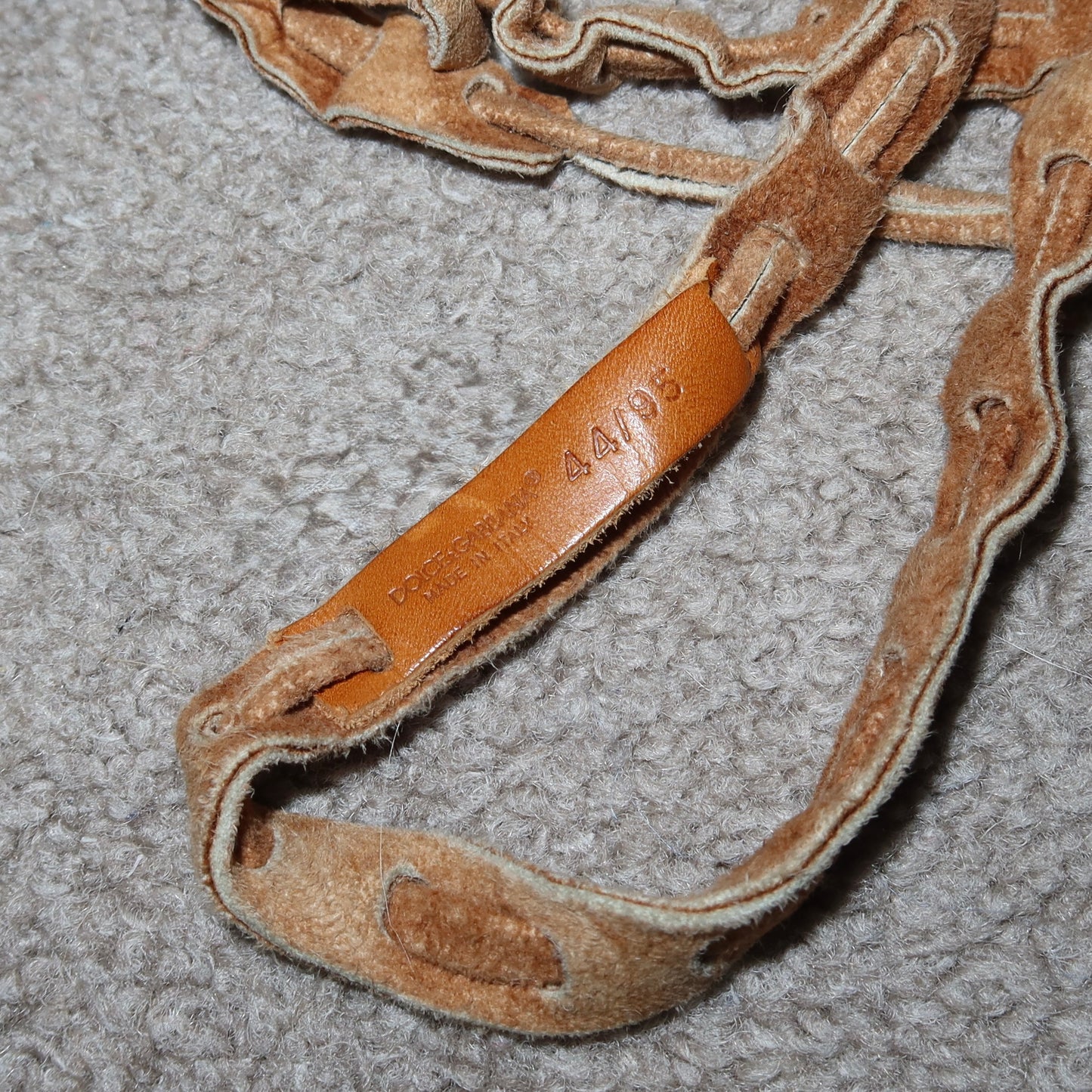 Dolce & Gabbana Suede Belt