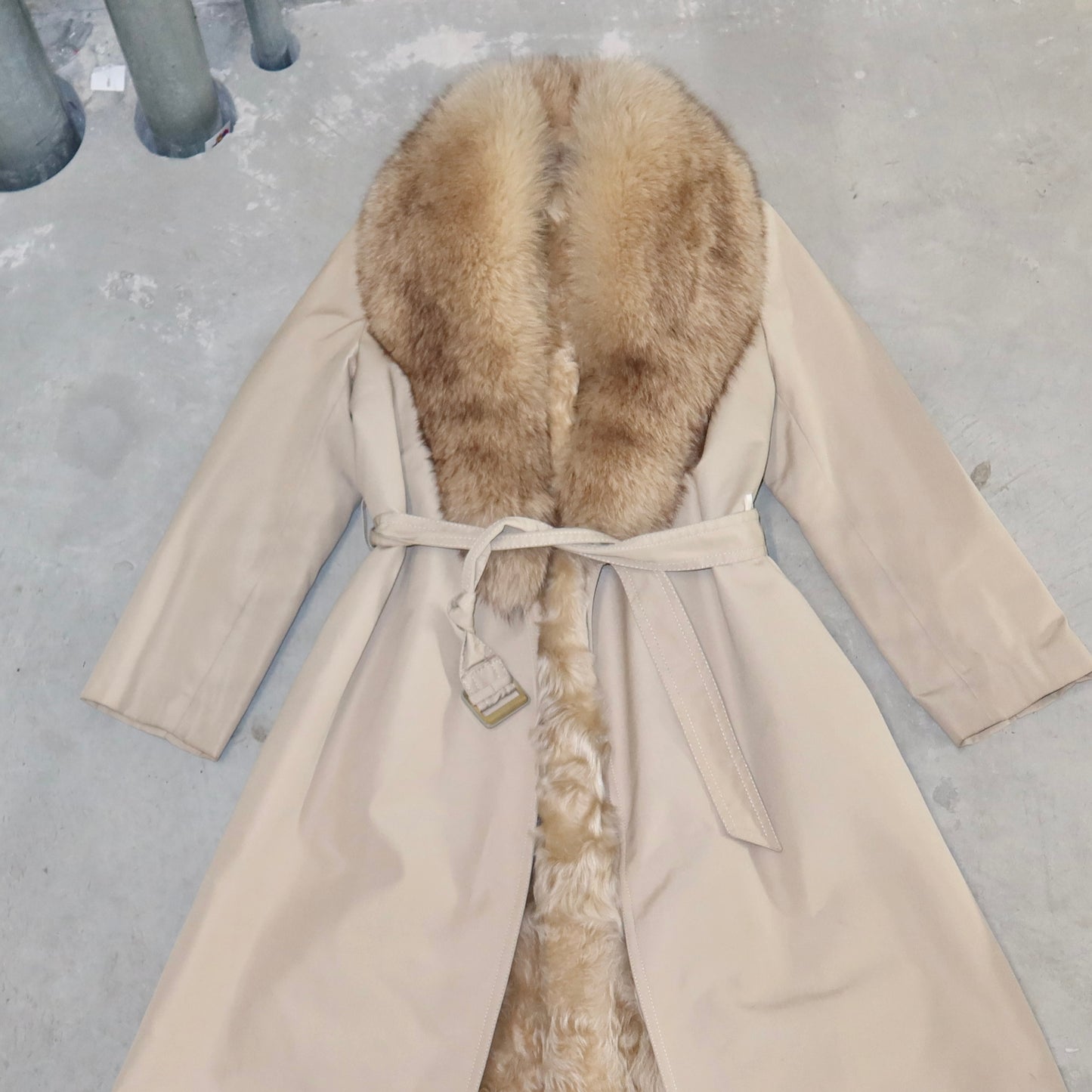 Vintage Fur Lined Trench