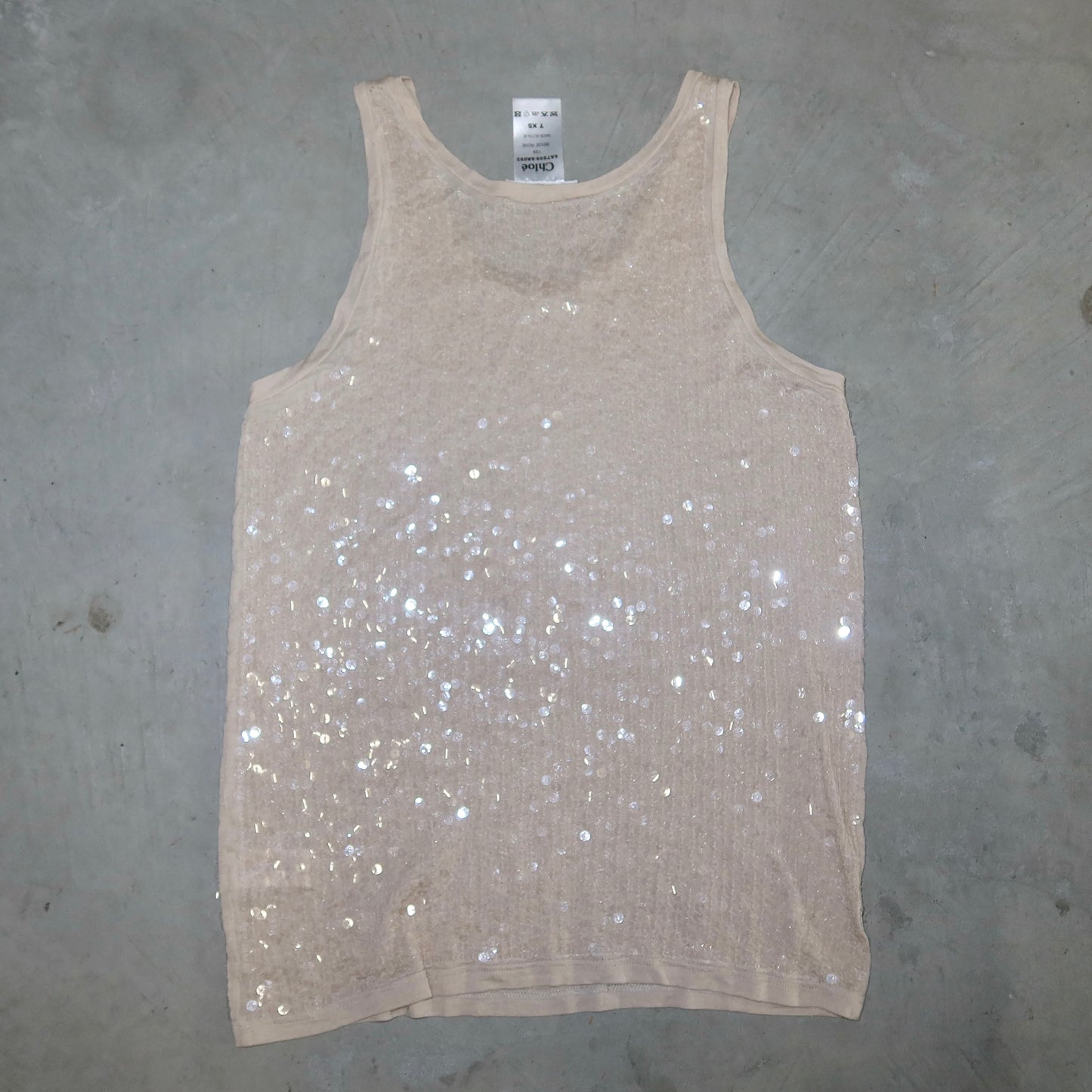 Chloé AW2006 Pink Sequin Tank