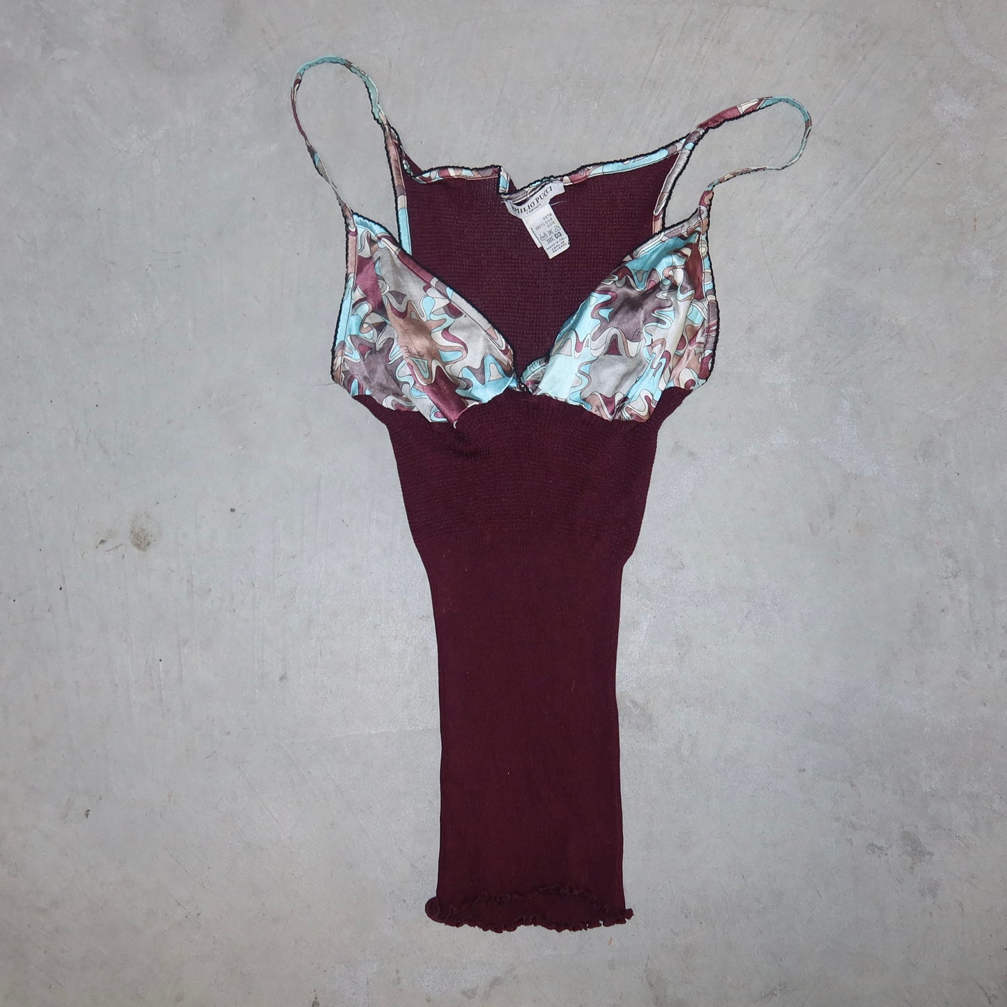 Emilio Pucci Silk Ribbed Camisole