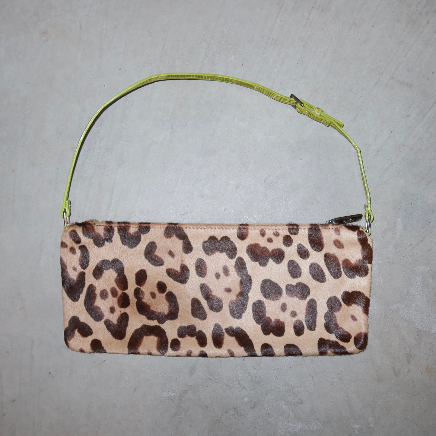 Valentino SS2000 Pony Hair Leopard Print Pochette