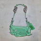 Chloé Green Leather AW2003 Chain Bag