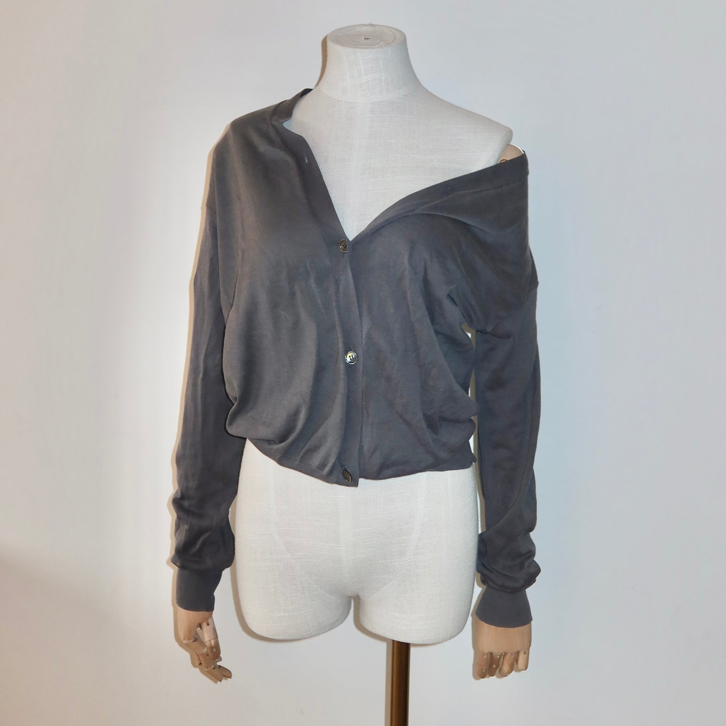 Marni Grey Cotton Cardigan