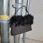 Moschino Feather Trim Bag