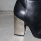 Emilio Pucci Leather Boots with Mirror Heel (38)