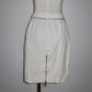Celine White Zip Skirt