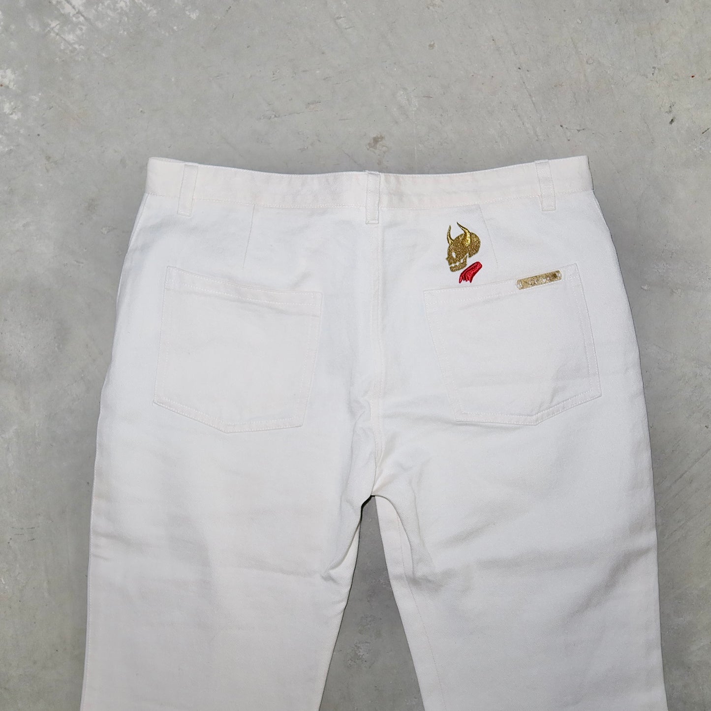 Chloé by Stella McCartney SS2000 Rare White Skull Flares