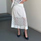 See by Chloé Cut Out Knit Midi Skirt