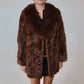 Vintage Brown Fur Coat