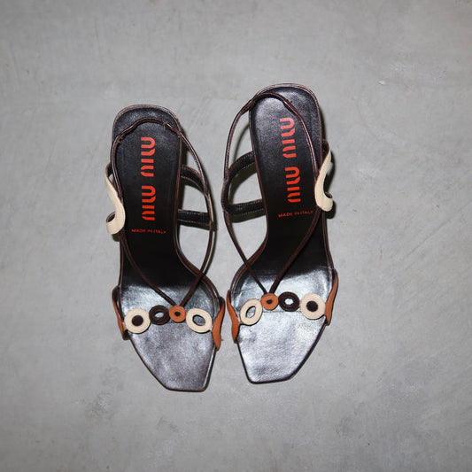 Miu Miu Leather Heels (R39, L40)
