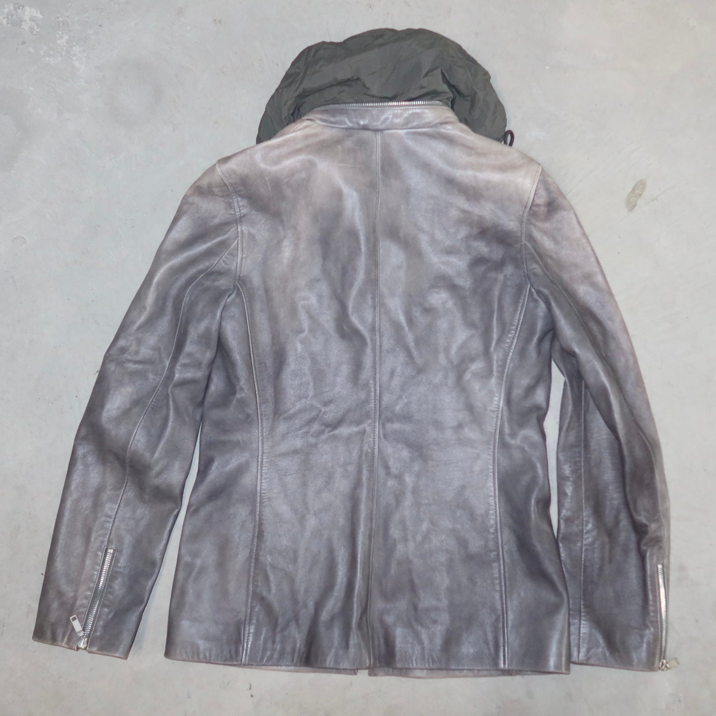 Celine Grey Leather Jacket