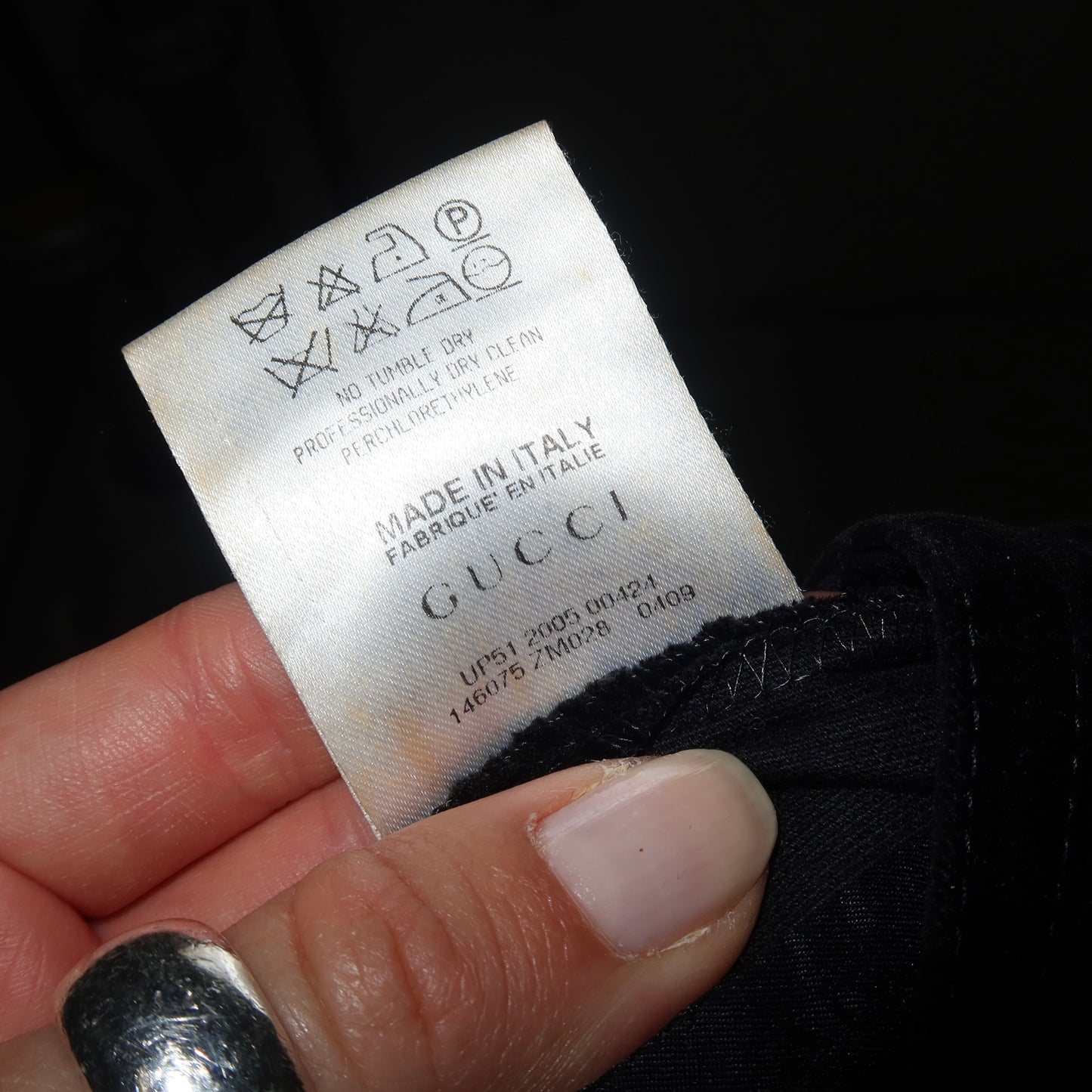 Gucci 2005 Velvet Trousers